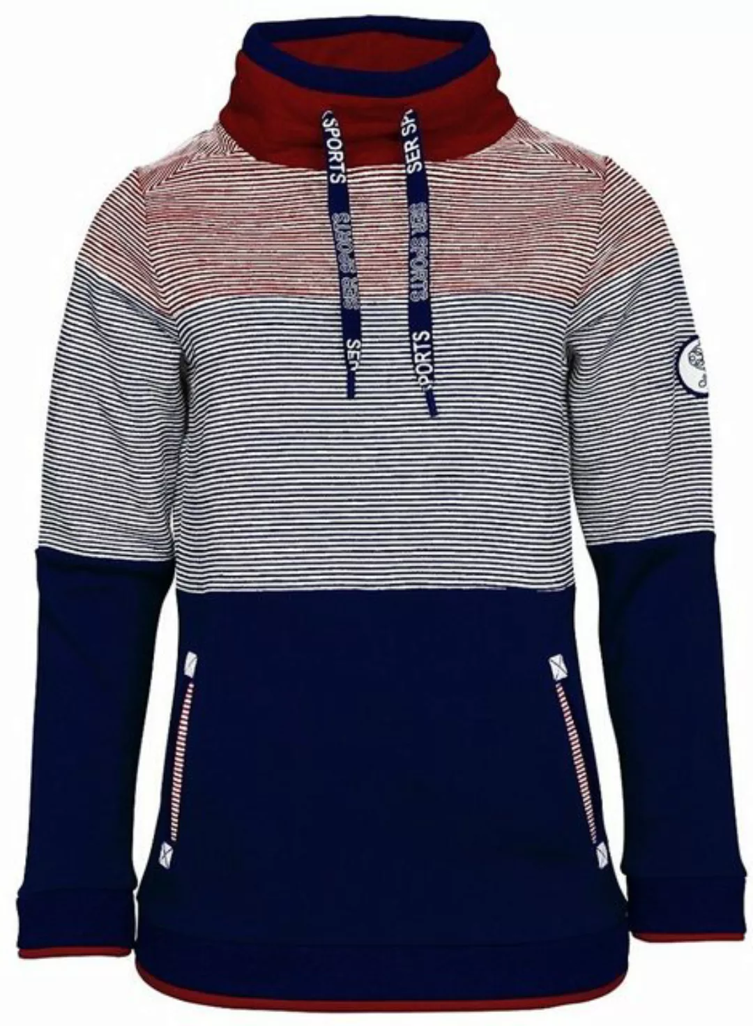 SER Sweatshirt Sweatshirt Flächenteiler W9923614W auch in großen Größen günstig online kaufen