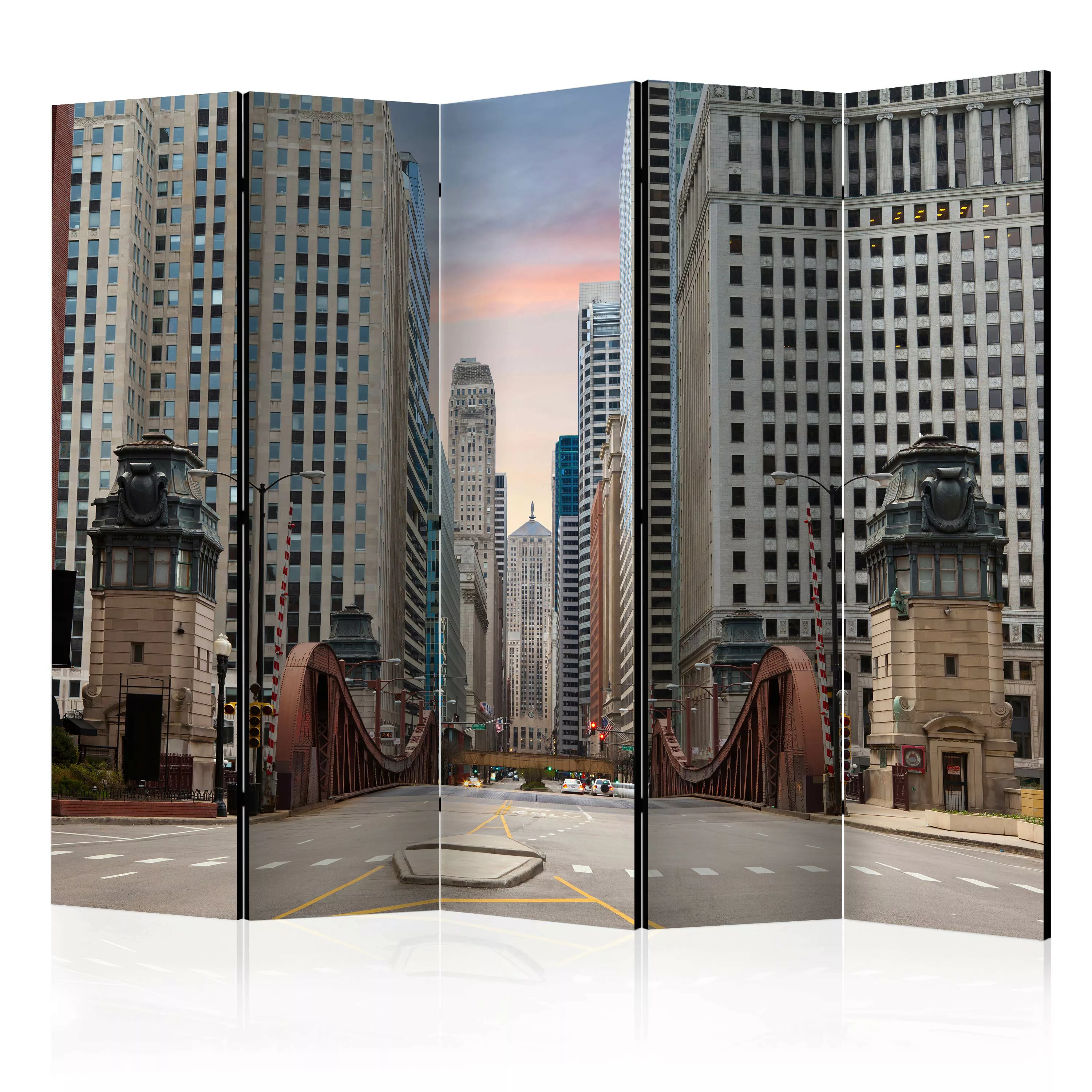 5-teiliges Paravent - Chicago Street Ii [room Dividers] günstig online kaufen