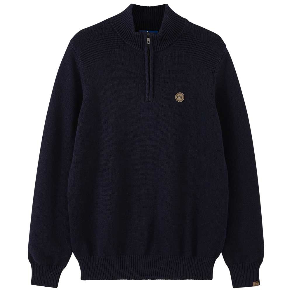 Tbs Henricam Halber Reißverschluss Sweater L Navy günstig online kaufen