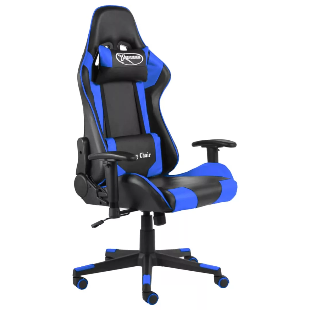 Gaming-stuhl Drehbar Blau Pvc günstig online kaufen