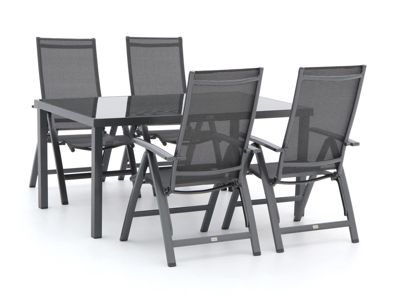Bellagio Avenza/Caluso 160 cm Gartenmöbel-Set 5-teilig verstellbar günstig online kaufen