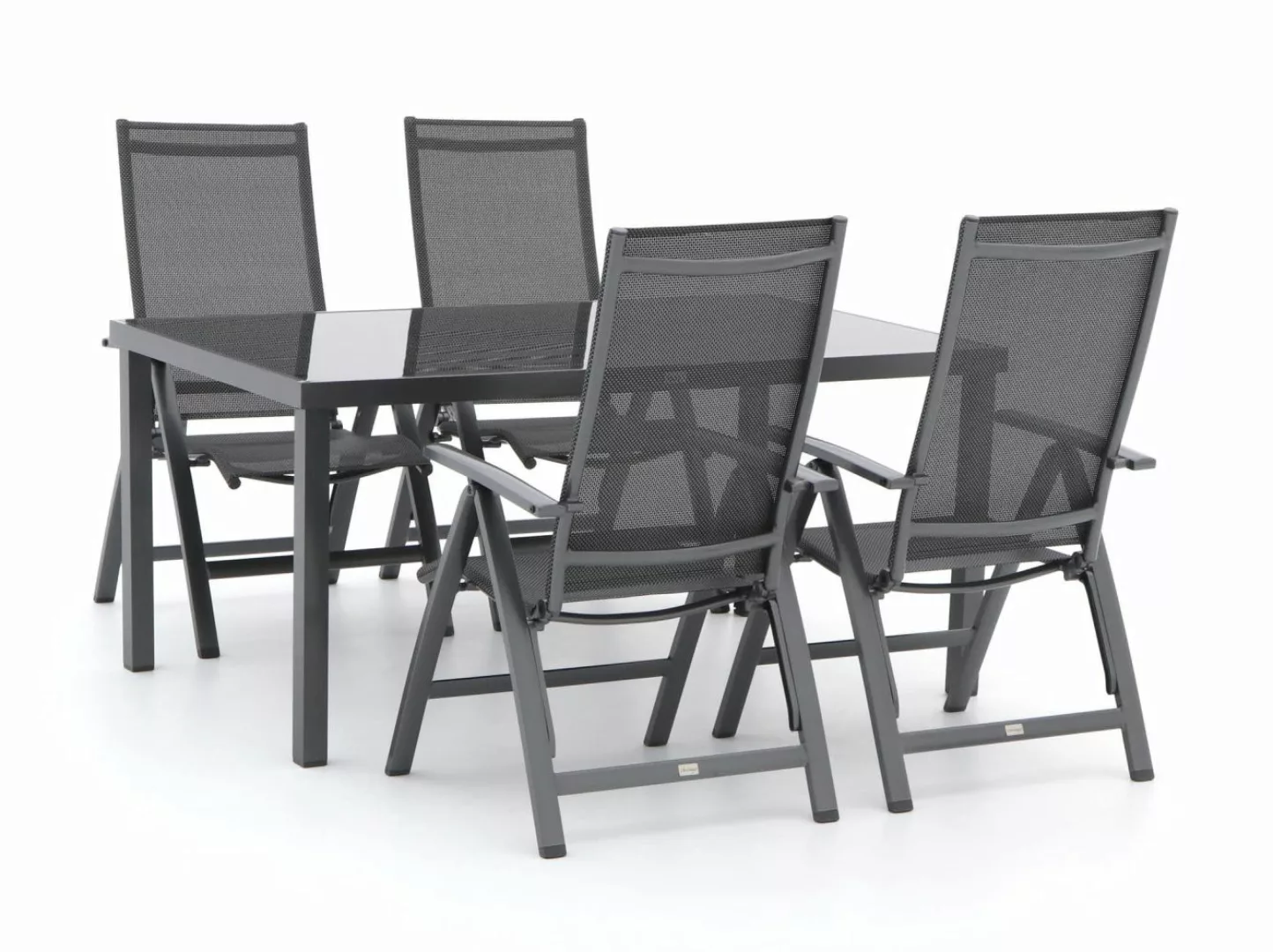 Bellagio Avenza/Caluso 160 cm Gartenmöbel-Set 5-teilig verstellbar günstig online kaufen