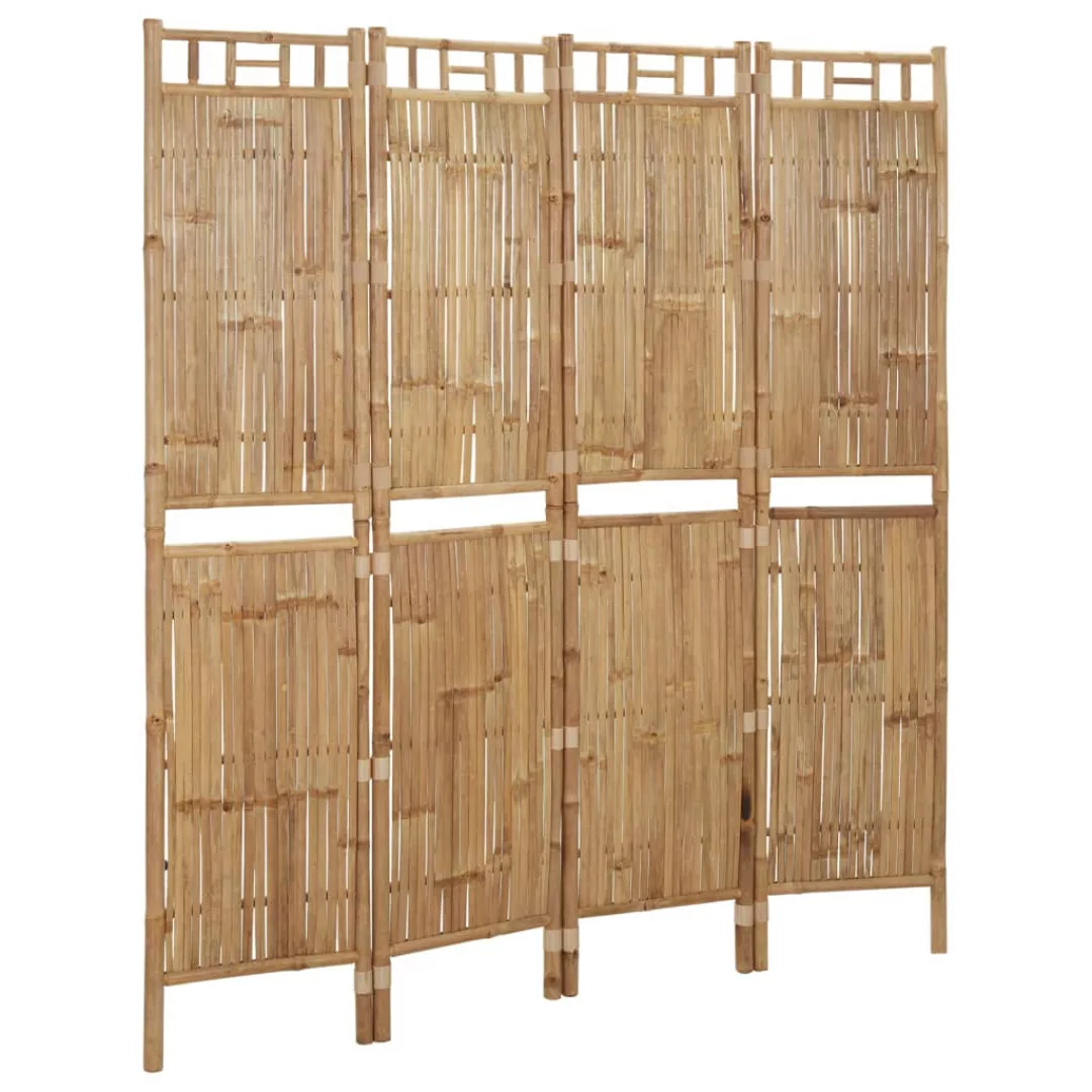 Vidaxl 4-tlg. Raumteiler Bambus 160x180 Cm günstig online kaufen