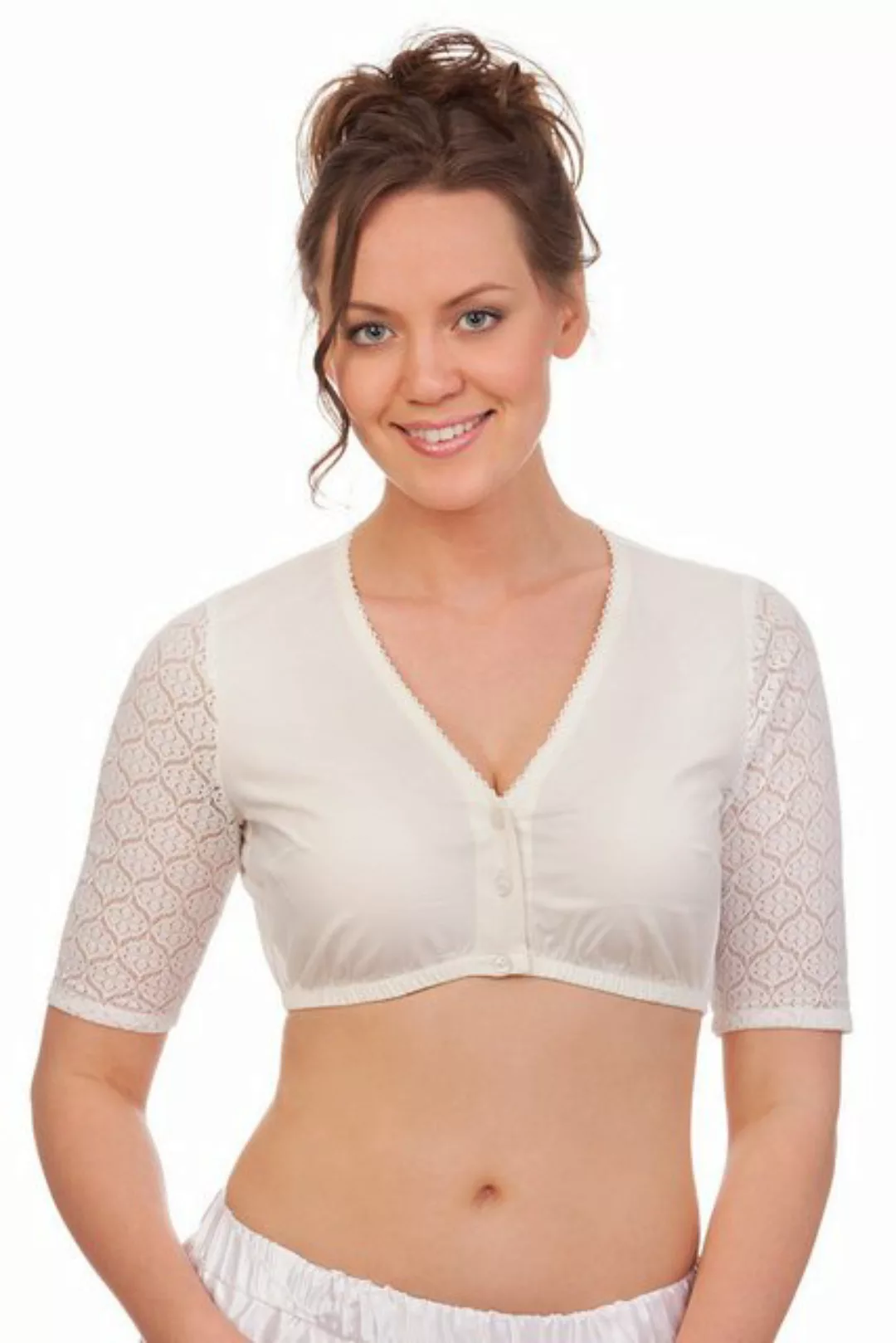 MarJo Dirndlbluse Dirndlbluse - NALANI-BÄRBEL - offweiß günstig online kaufen