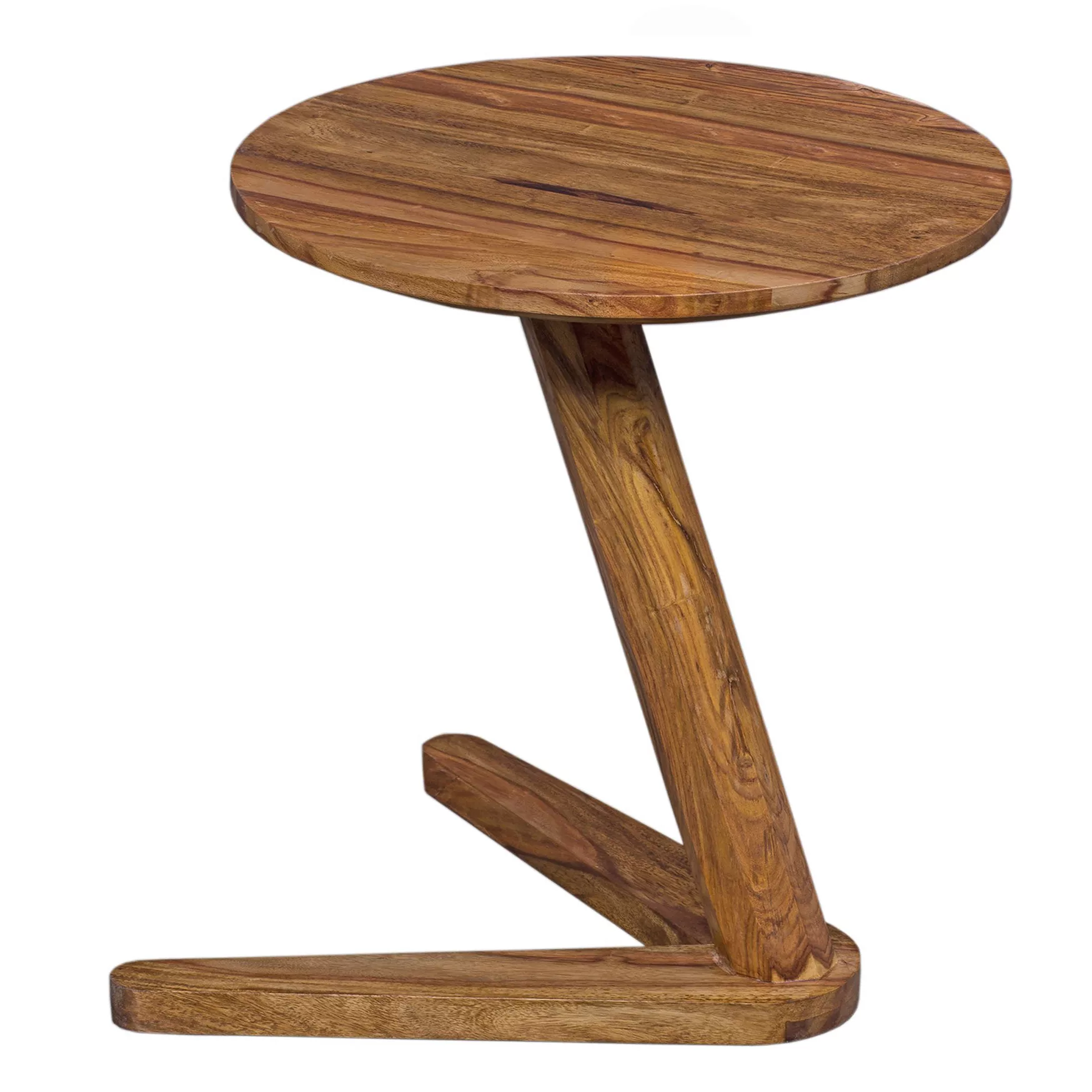 Beistelltisch BOHA Massivholz Sheesham Design Wohnzimmer-Tisch 45 x 45cm ru günstig online kaufen