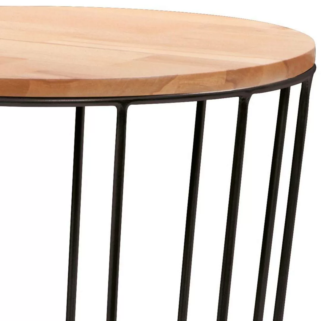 Drahtgestell Nachttisch im Skandi Design abnehmbarer Tischplatte günstig online kaufen