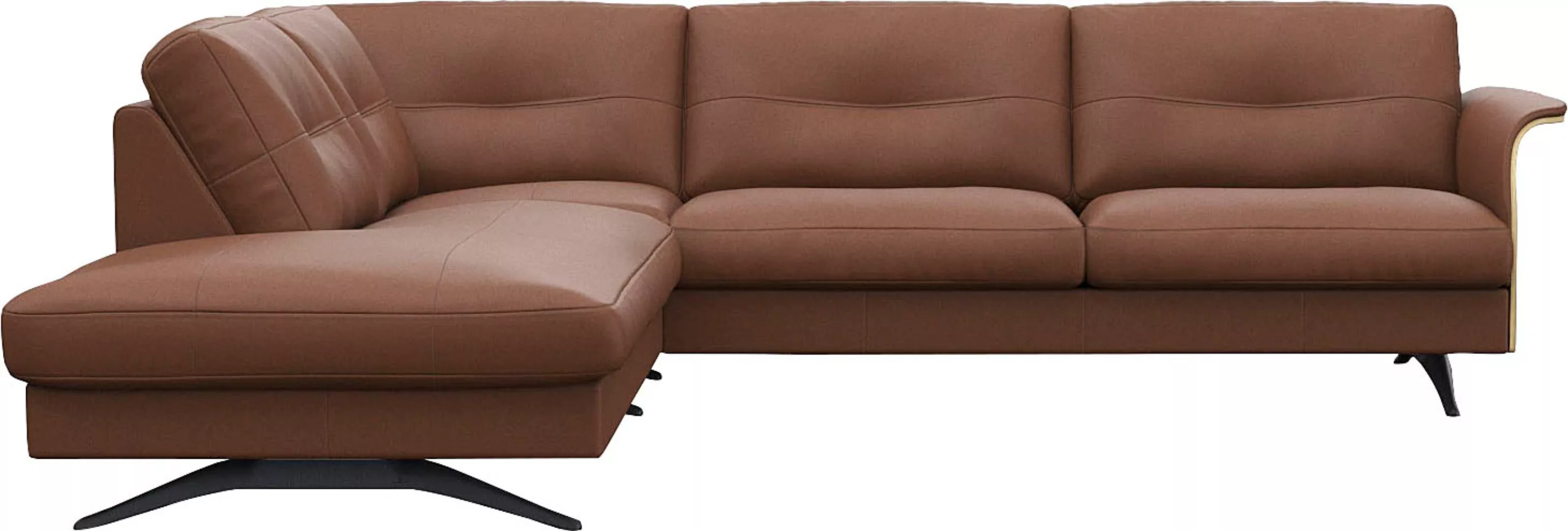 FLEXLUX Ecksofa "Glow bequem und komfortabel durch hochwertigen Sitzaufbau, günstig online kaufen