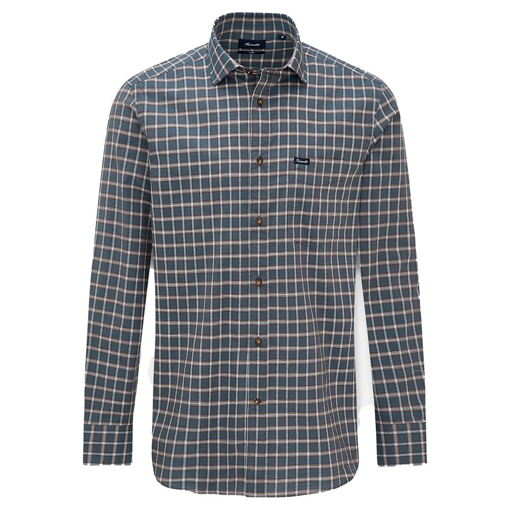 FaÇonnable Sportswear Club Massena Melange Check Shirt L Grey / Br Blu günstig online kaufen
