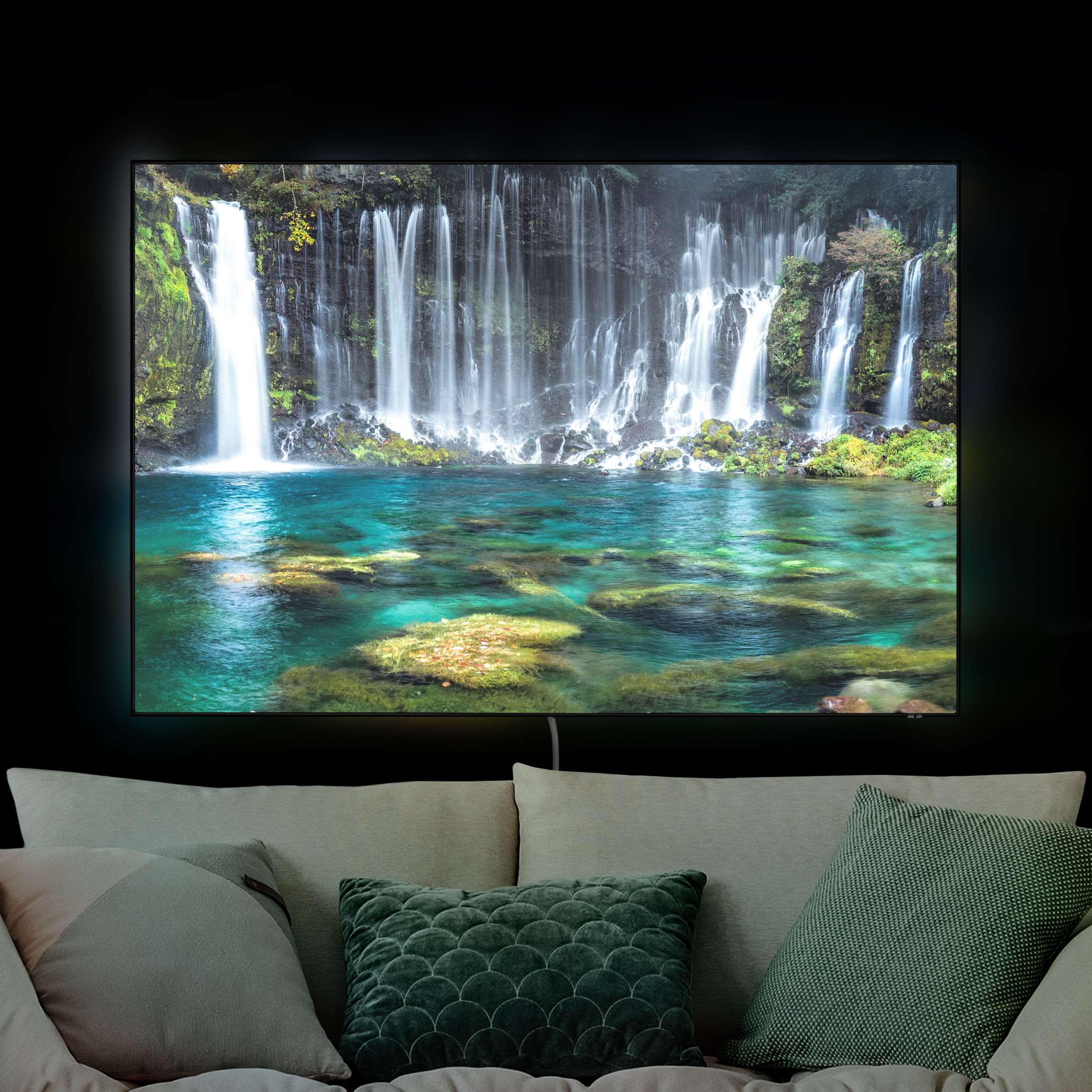 LED-Wechselbild Shiraito Wasserfall günstig online kaufen