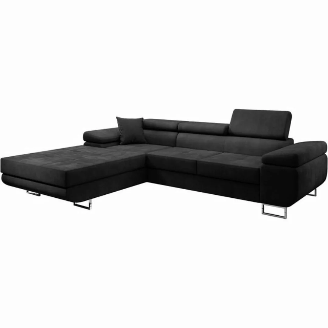 Beautysofa Ecksofa Alons, L-Form Polsterecke, mit Bettfunktion, mit Bettkas günstig online kaufen