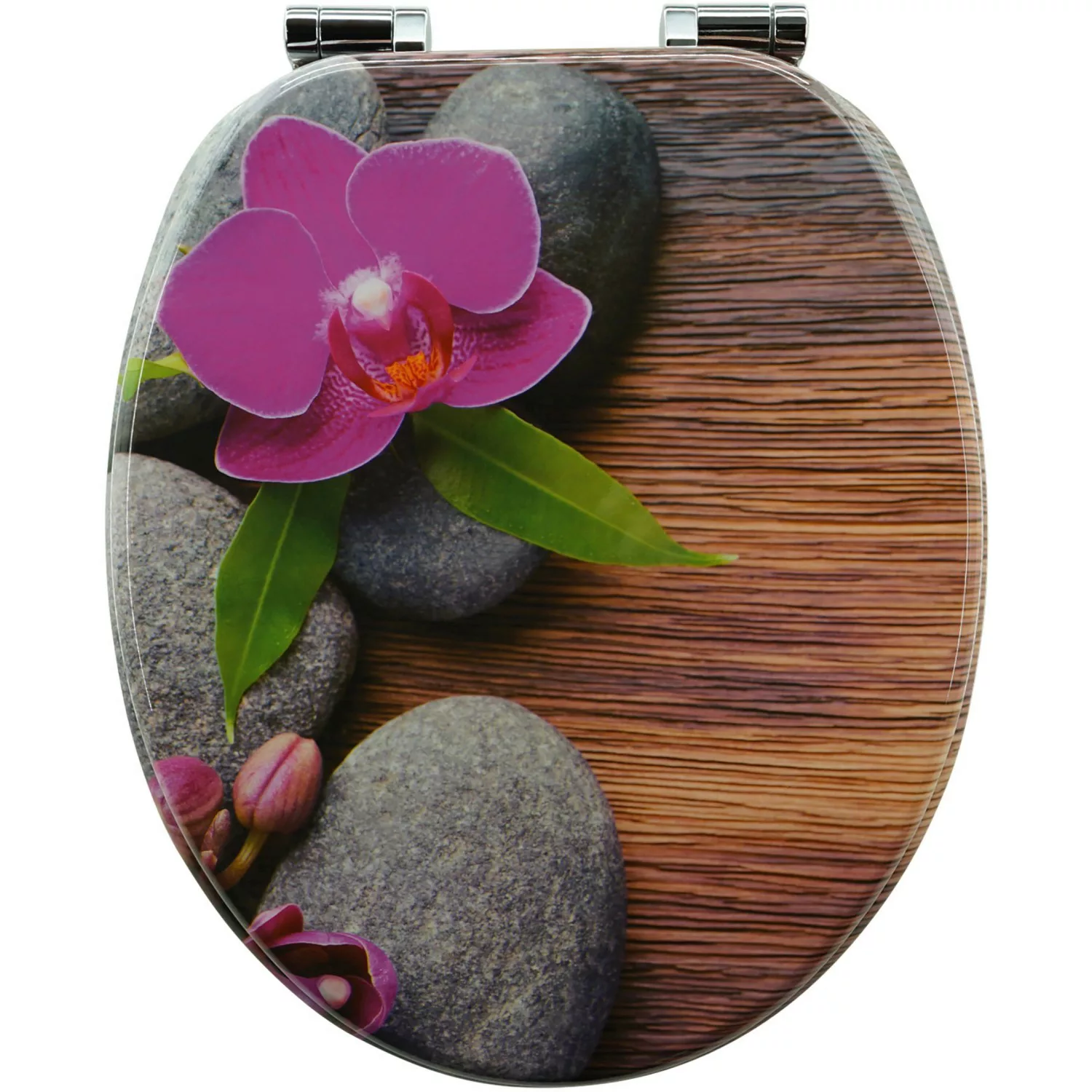 Sanfino WC Sitz Orchid Toilettendeckel mit Absenkautomatik aus Holz günstig online kaufen