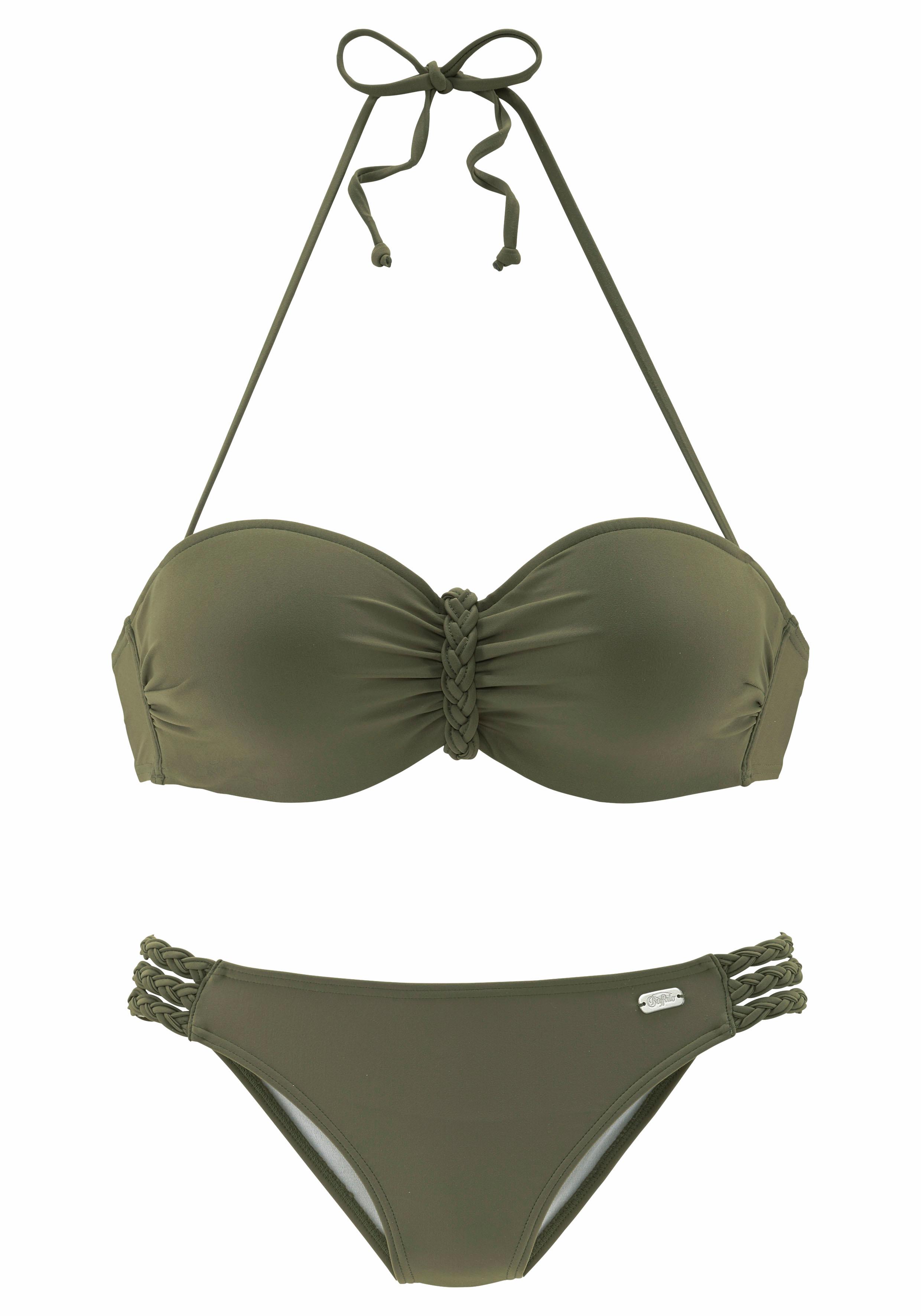 Buffalo Bügel-Bandeau-Bikini, mit Flecht-Detail günstig online kaufen