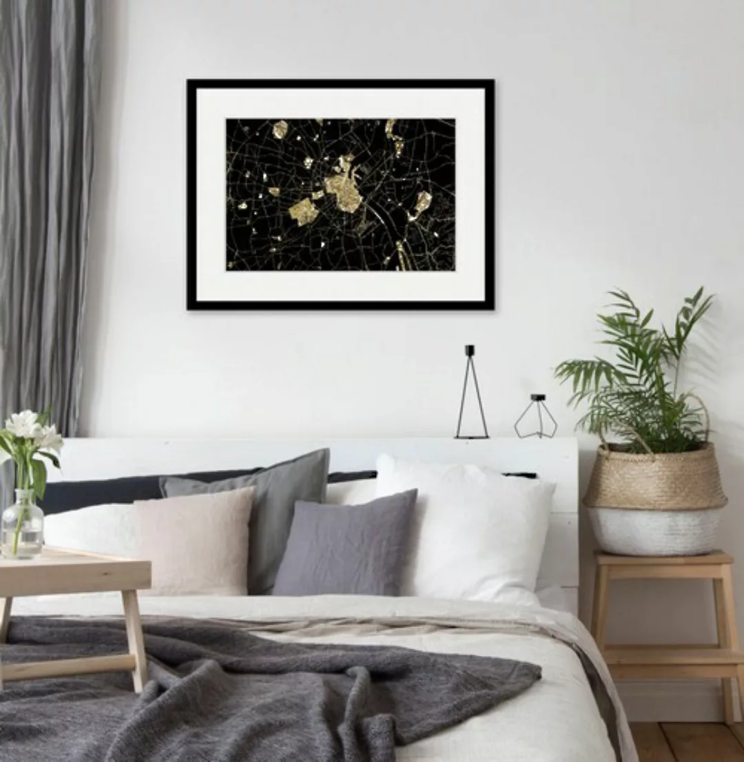 queence Bild »Landkarte«, Städte-Stadt-Weltkarte, (1 St.), HD Premium Poste günstig online kaufen