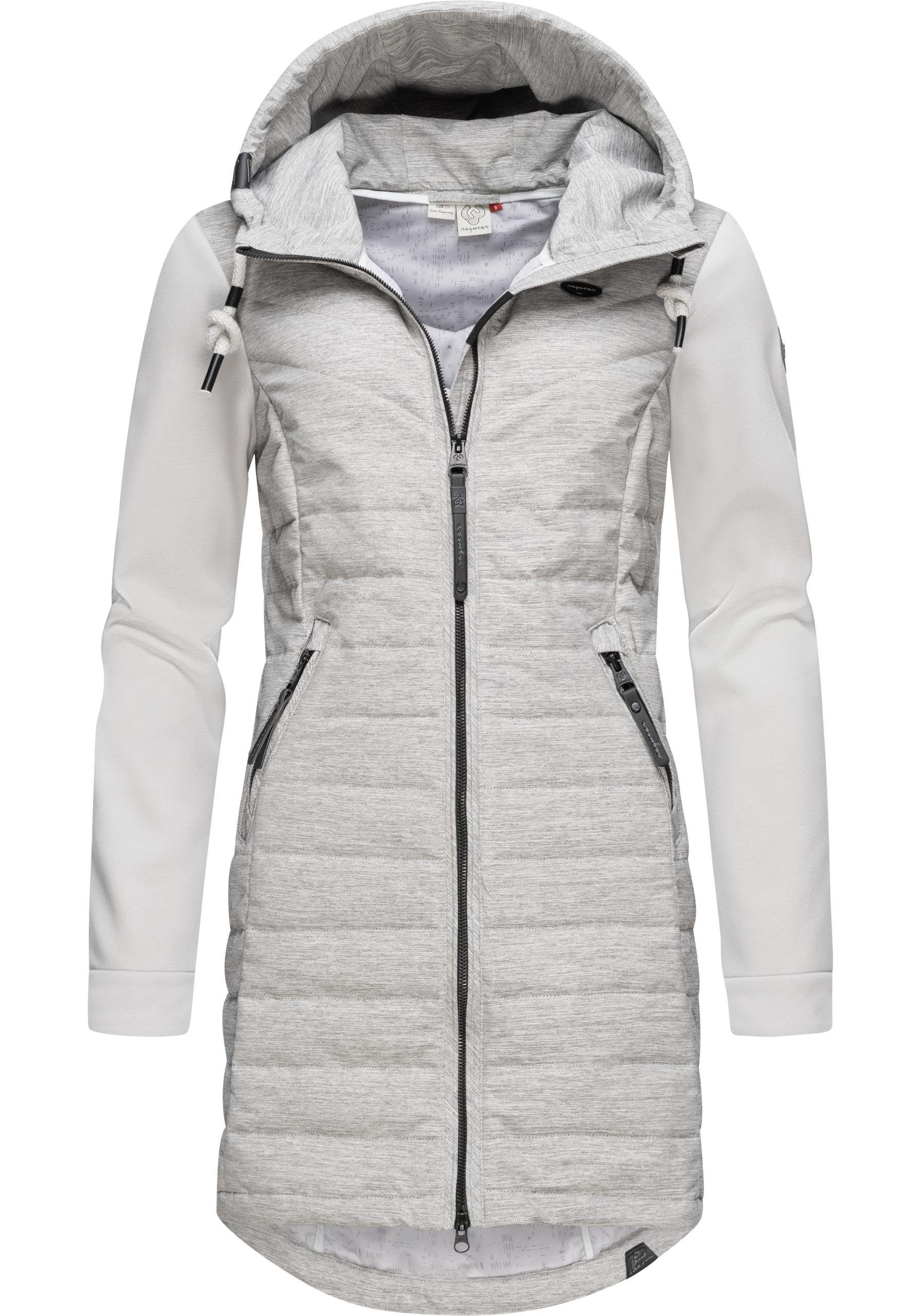 Ragwear Steppmantel "Lucinda Long", Mantel aus modernem Materialmix mit Kap günstig online kaufen