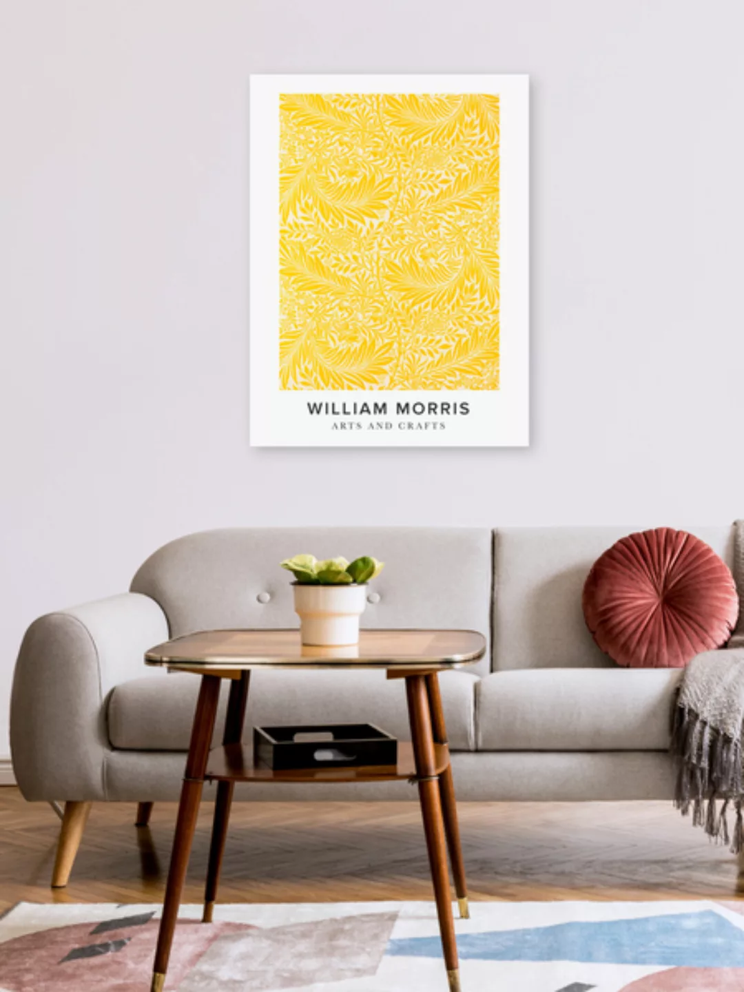 Poster / Leinwandbild - William Morris: Ausstellungsposter Arts And Crafts günstig online kaufen