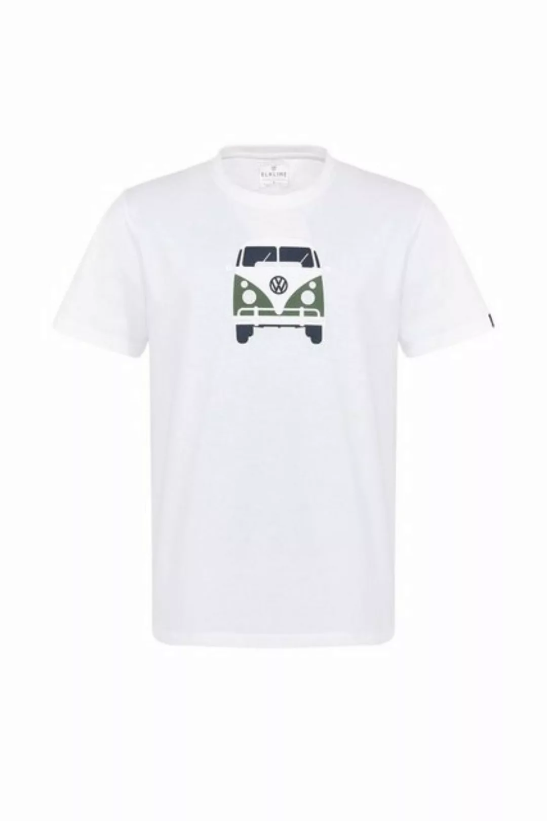 Elkline T-Shirt Methusalem lizenzierter VW Bulli Brust Rücken Print günstig online kaufen