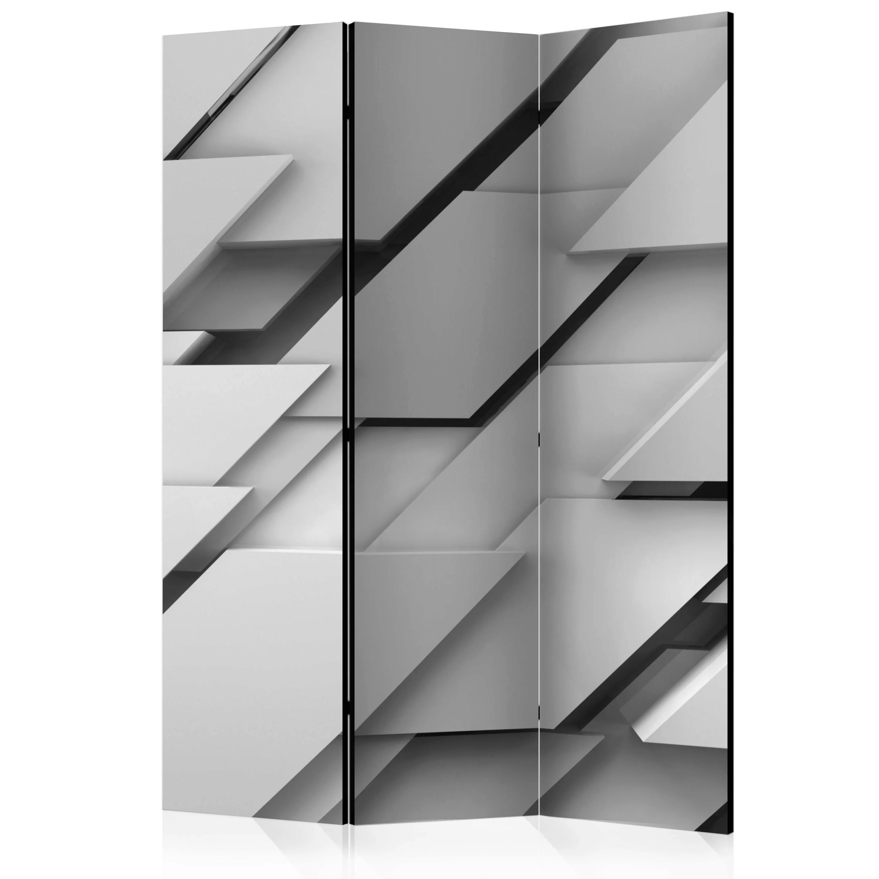 3-teiliges Paravent - The Edge Of Gray [room Dividers] günstig online kaufen