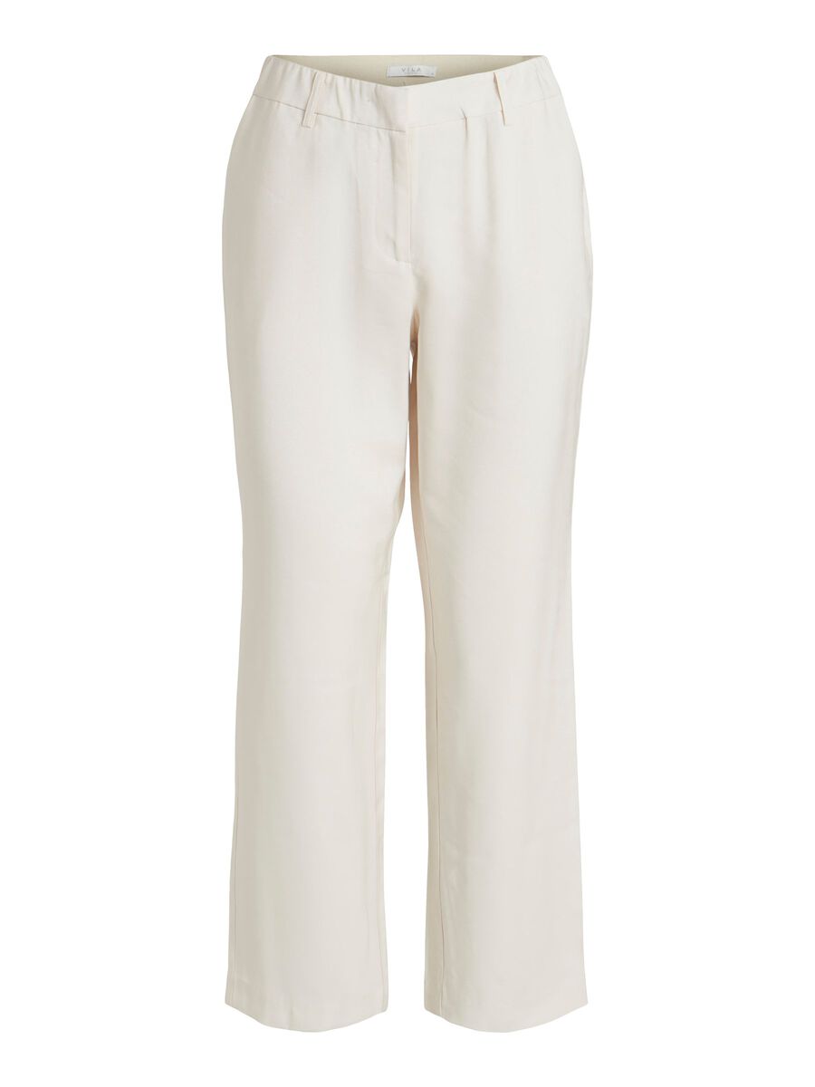 VILA Straight Fit Hose Damen Beige günstig online kaufen