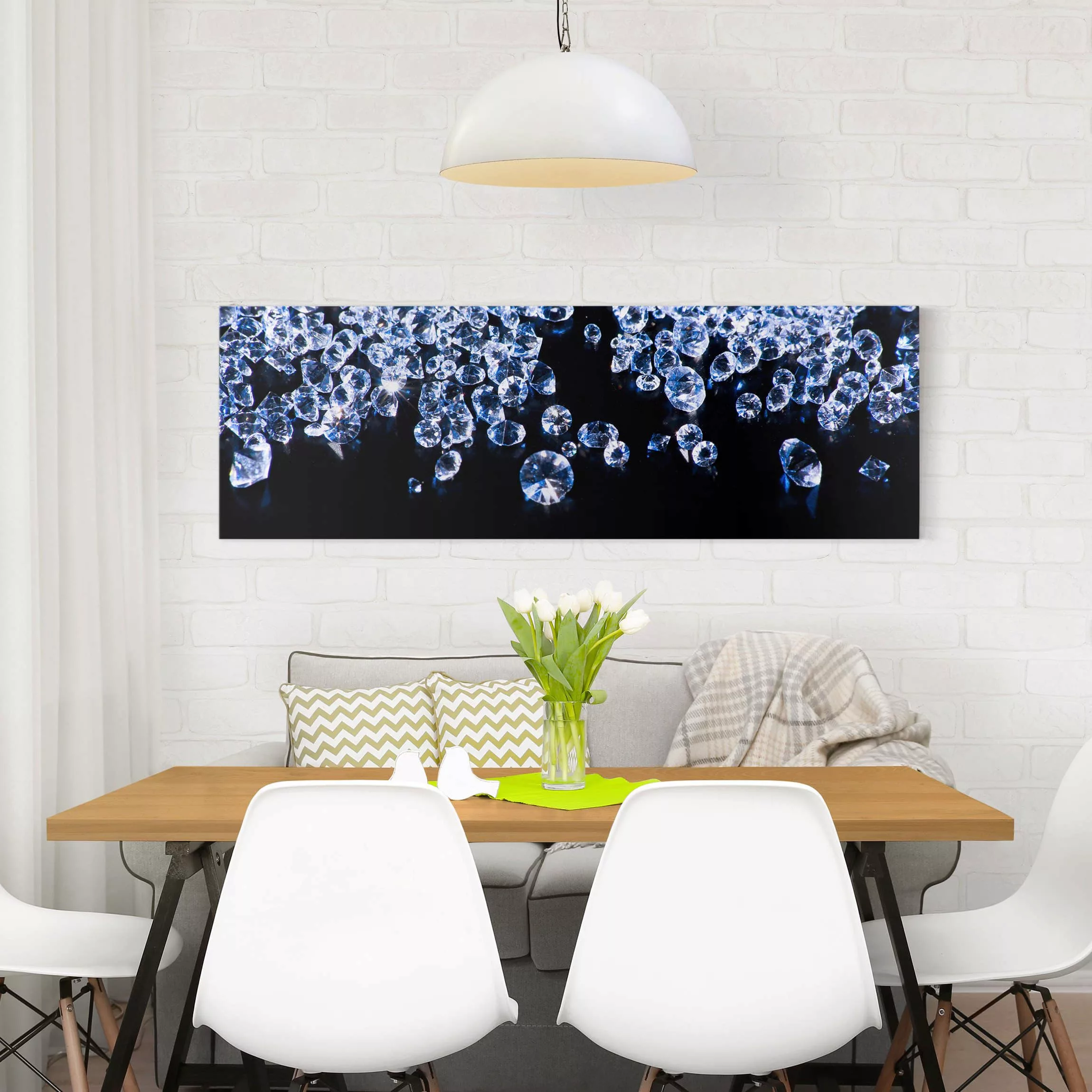 Leinwandbild Liebe - Panorama Diamantenglanz günstig online kaufen