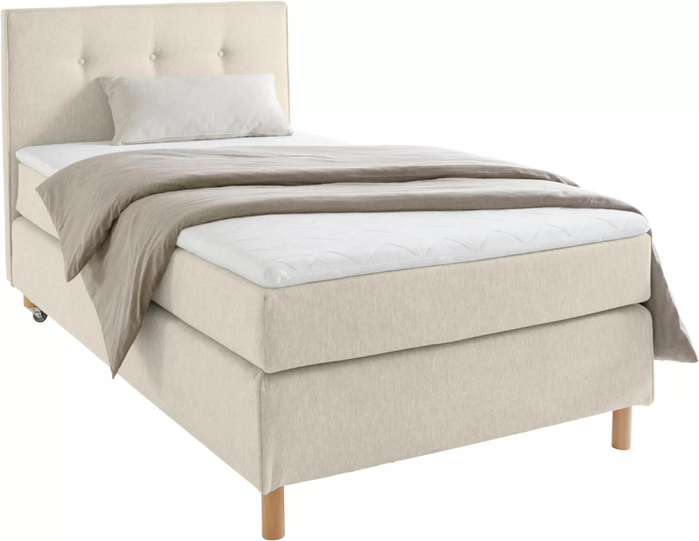 Home affaire Boxspringbett "Heimatblick 100x200cm beliebig erweiterbar zu D günstig online kaufen