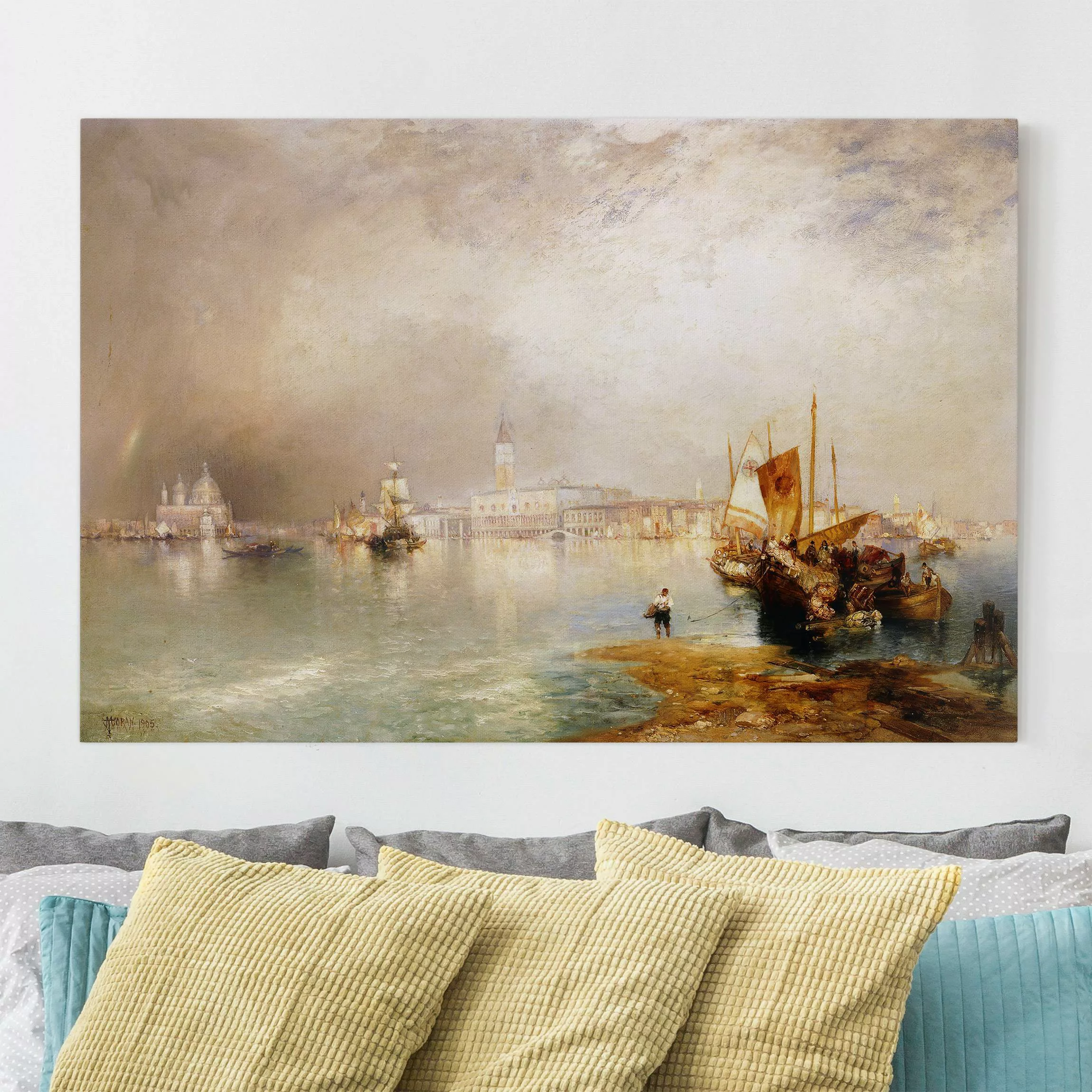 Leinwandbild Kunstdruck - Querformat Thomas Moran - Venedig I günstig online kaufen