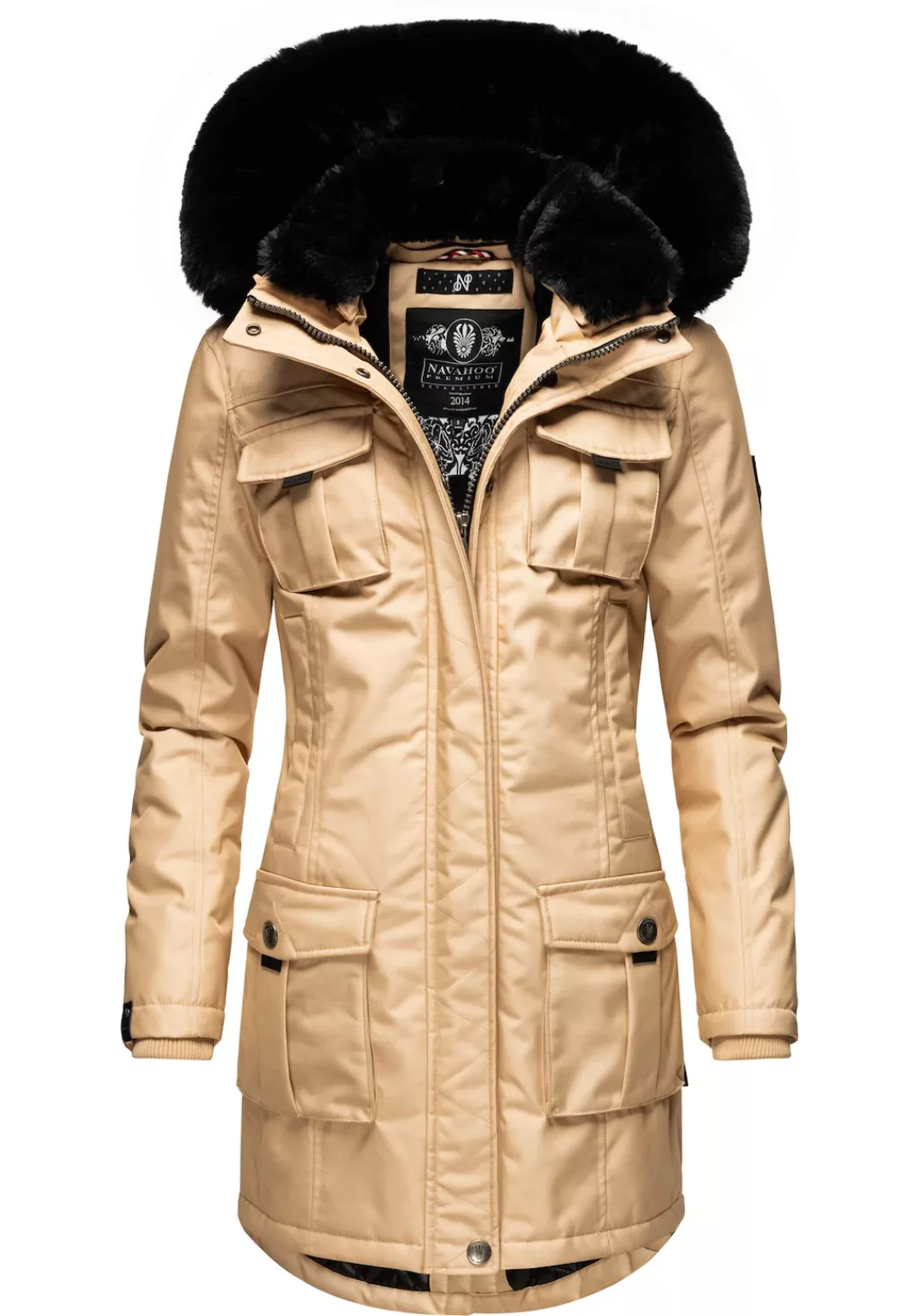 Navahoo Wintermantel "Tiniis", Parka mit abnehmbarer Kapuze und extra Einka günstig online kaufen