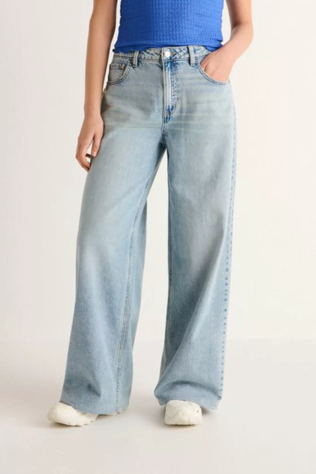 Next Weite Jeans Jeans mit weitem Bein - Petite (1-tlg) günstig online kaufen