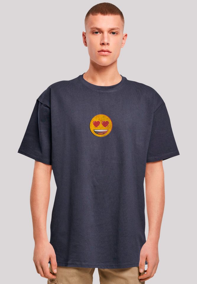 emoji couture T-Shirt Smiling furry yellow face jewel hearted eyes Premium günstig online kaufen