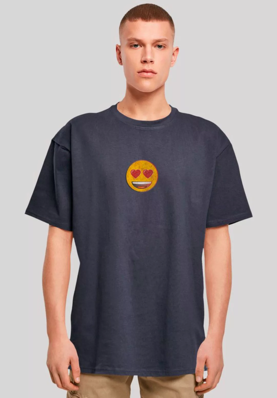 emoji couture T-Shirt Smiling furry yellow face jewel hearted eyes Premium günstig online kaufen