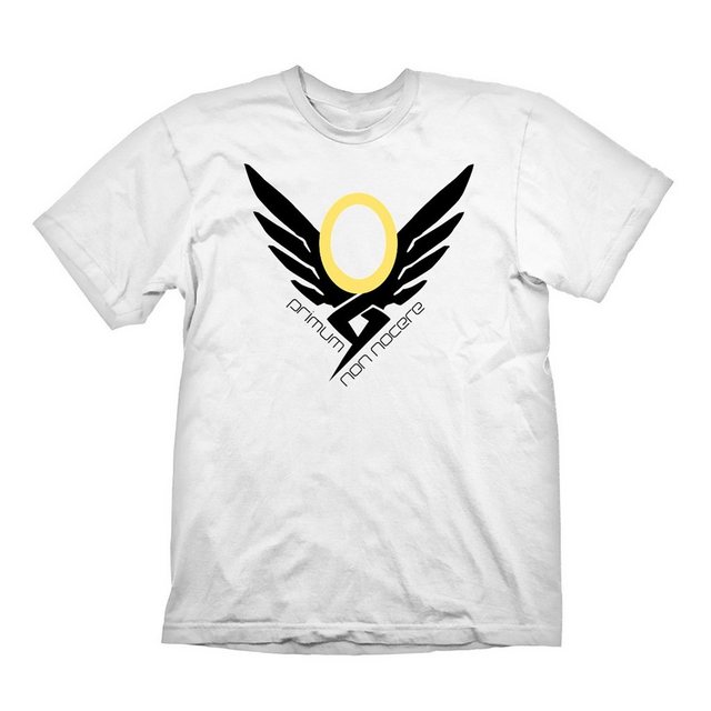 GAYA T-Shirt Overwatch T-Shirt mit Mercy Logo, Weiß, Größen: L - XXL (1-tlg günstig online kaufen