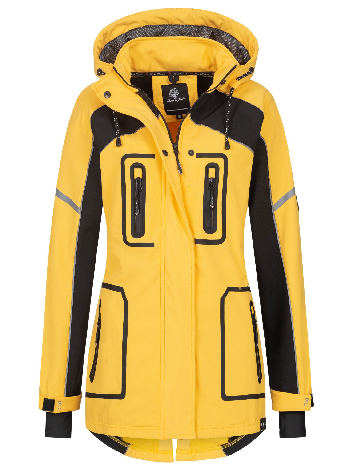 Rock Creek Softshelljacke Damen Softshellmantel Wanderjacke günstig online kaufen