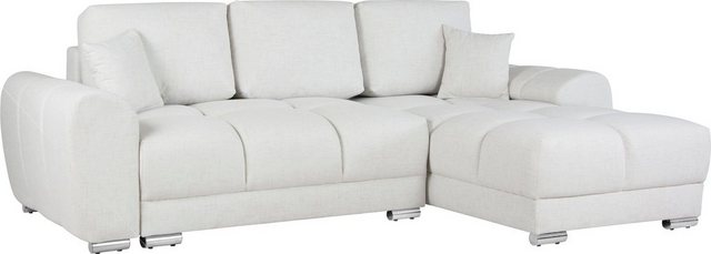 INOSIGN Ecksofa "Azzuro L-Form", incl. Bettfunktion und Bettkasten günstig online kaufen