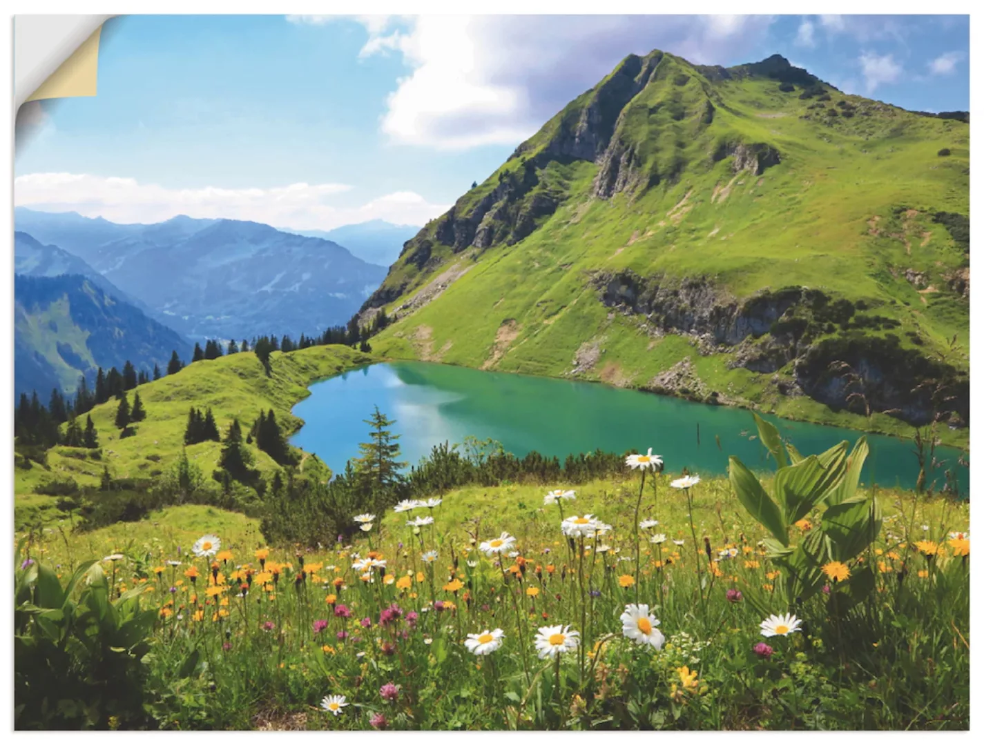 Artland Wandbild "Seealpsee", Berge, (1 St.), als Leinwandbild, Poster, Wan günstig online kaufen