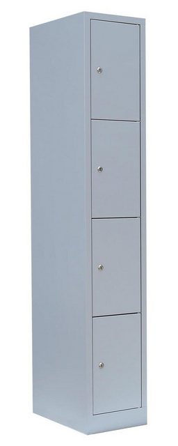 Steelboxx Fächerschrank Lüllmann® Schließfachschrank, 1 Abteil, 4 Fächer, 1 günstig online kaufen