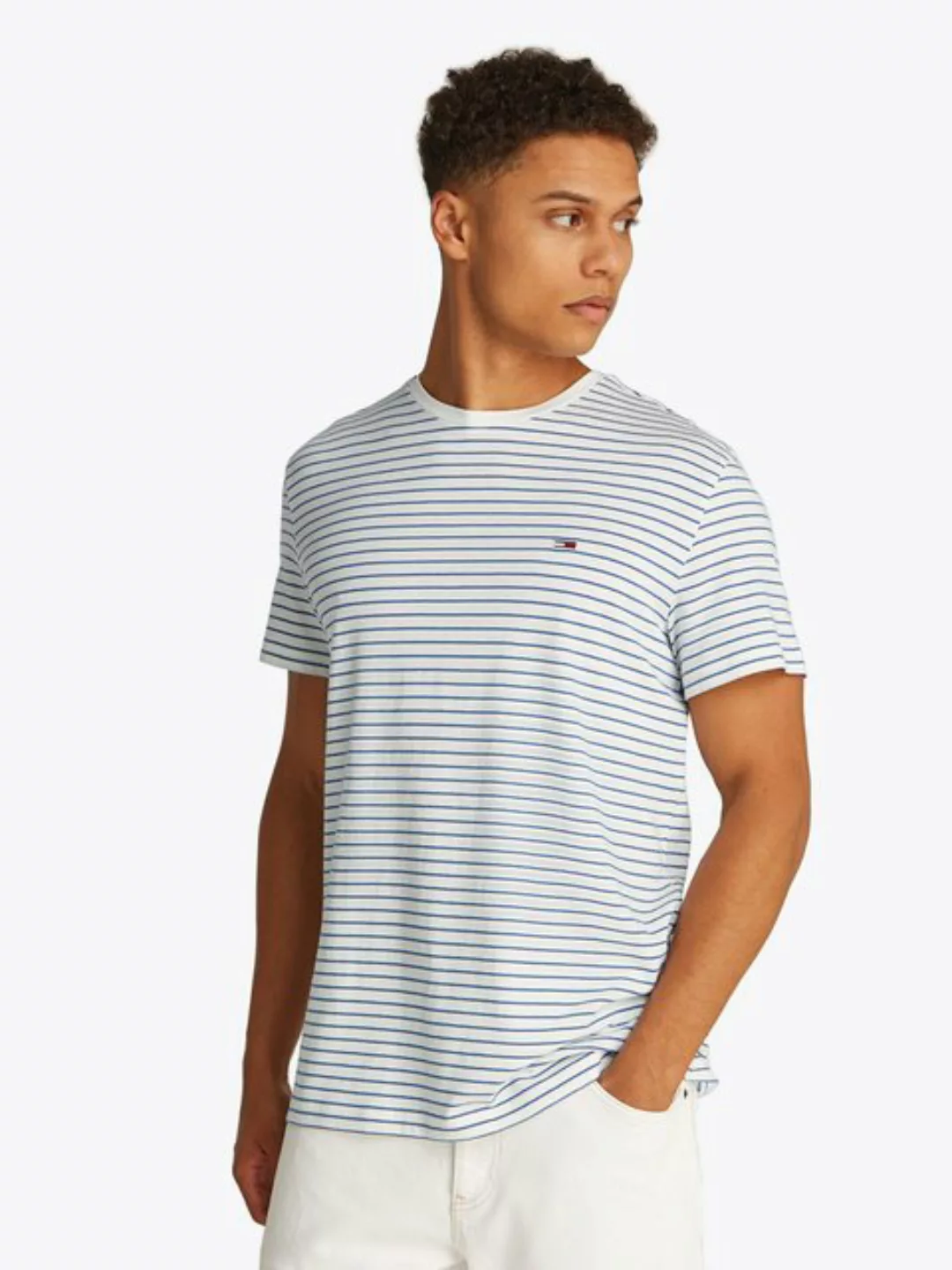 Tommy Jeans Rundhalsshirt TJM SLIM STRIPE TEE günstig online kaufen