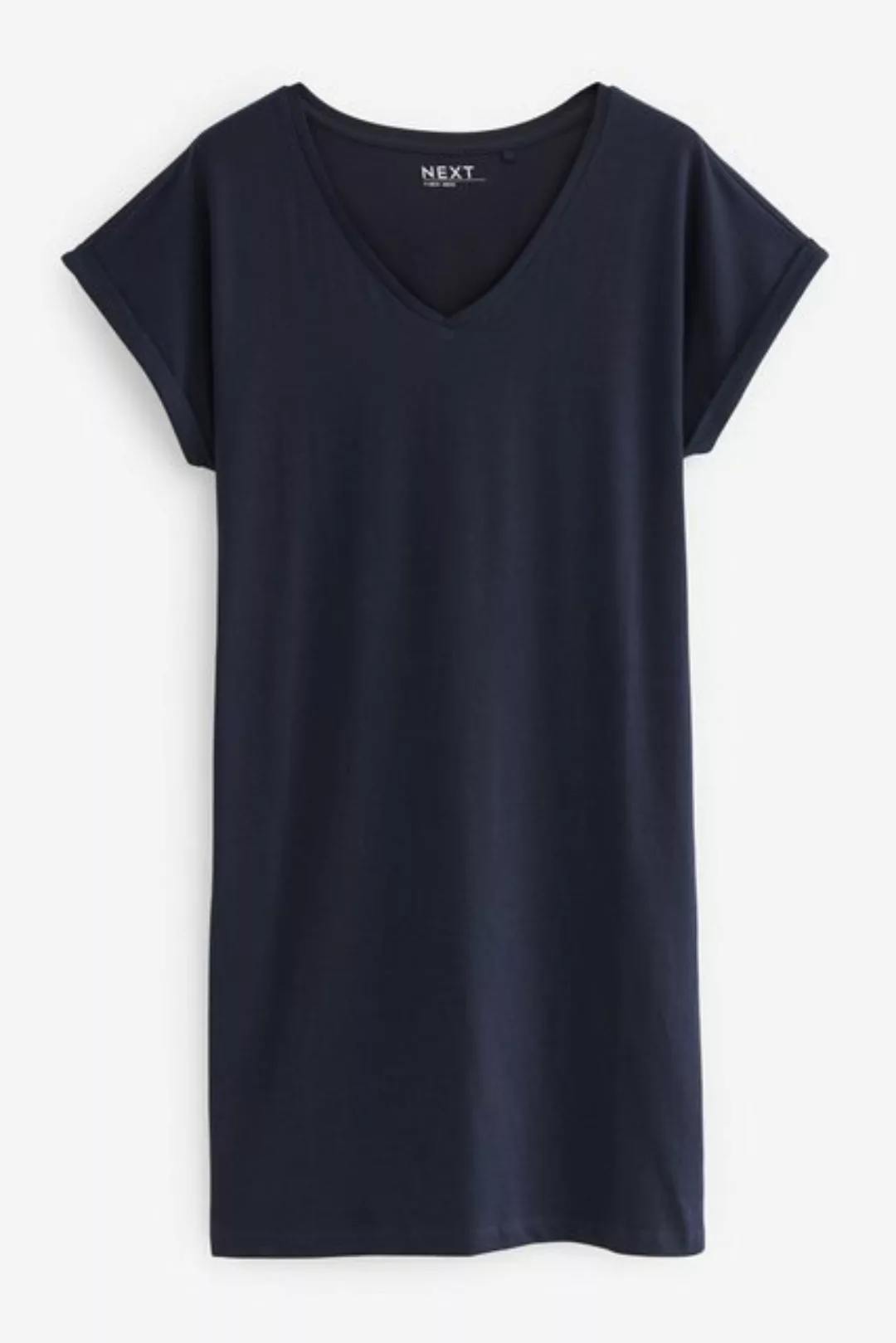 Next Jerseykleid Relaxed Fit Tunikakleid aus 100 % Baumwolle (1-tlg) günstig online kaufen