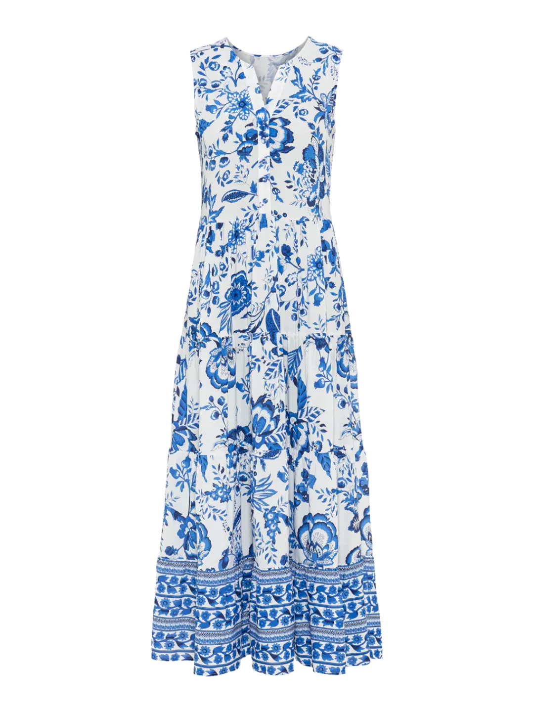 LASCANA Maxikleid mit Blumenprint und Knopfleiste, Sommerkleid, Strandkleid günstig online kaufen