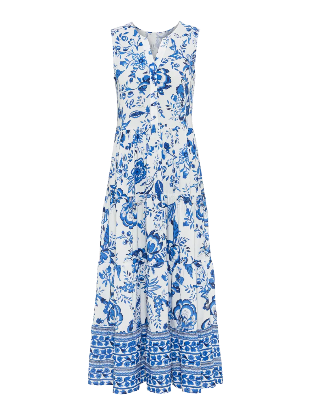 LASCANA Maxikleid, mit Blumenprint und Knopfleiste, Sommerkleid, Strandklei günstig online kaufen