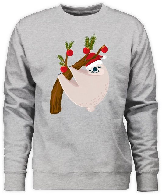 Shirtracer Sweatshirt Faultier Weihnachten (1-tlg) Weihachten Kleidung günstig online kaufen