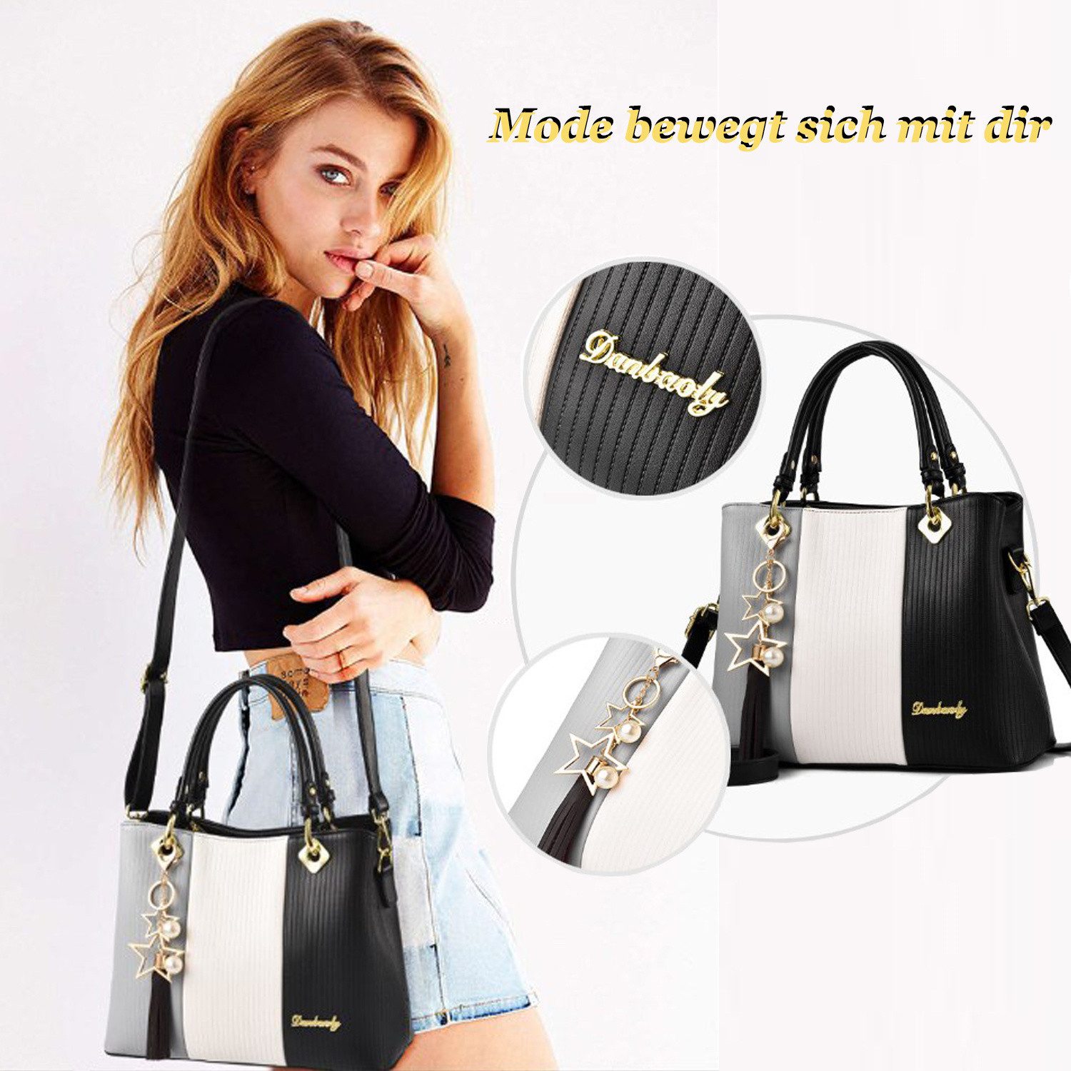 autolock Henkeltasche Frauen Stylish Verstellbarer Riemen günstig online kaufen