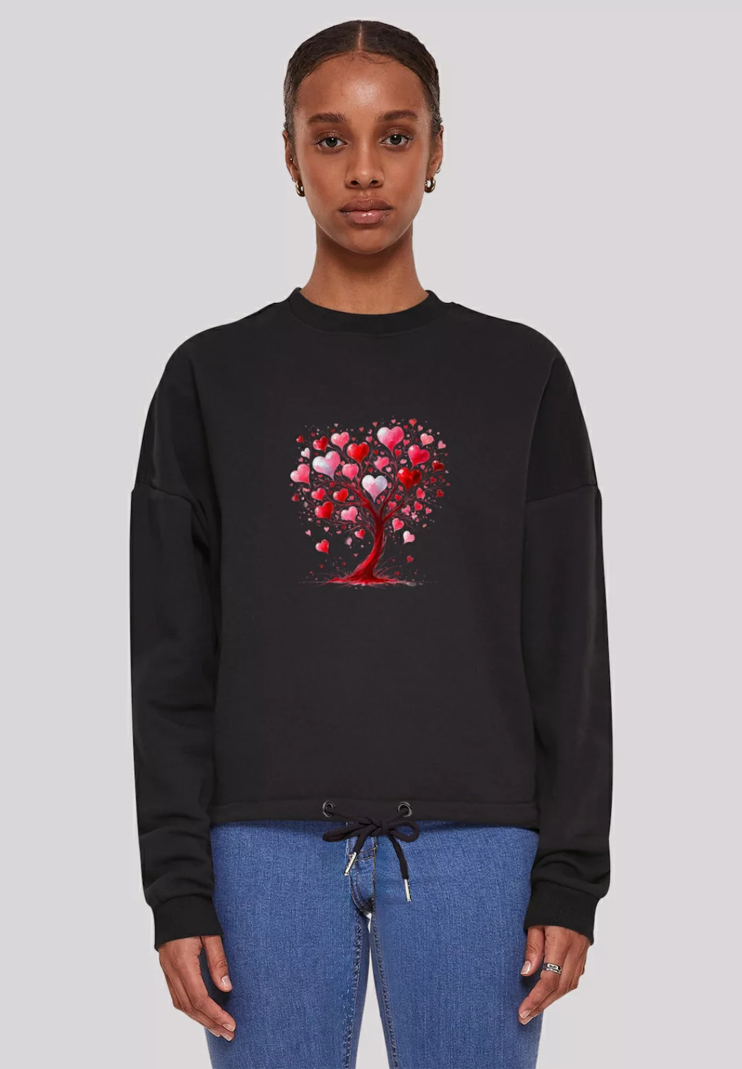 F4NT4STIC Sweatshirt "Herz Baum Aquarell Druck", Premium Qualität günstig online kaufen