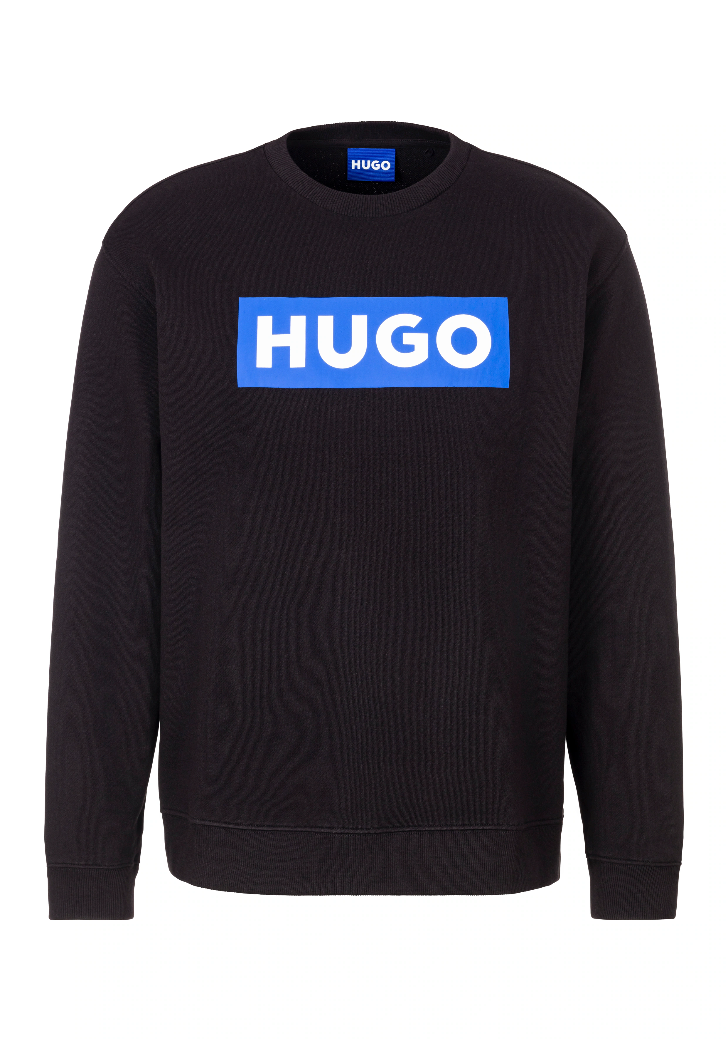 HUGO Blue Sweatshirt "Classic Crew", mit Frontprint, Relaxed Fit günstig online kaufen