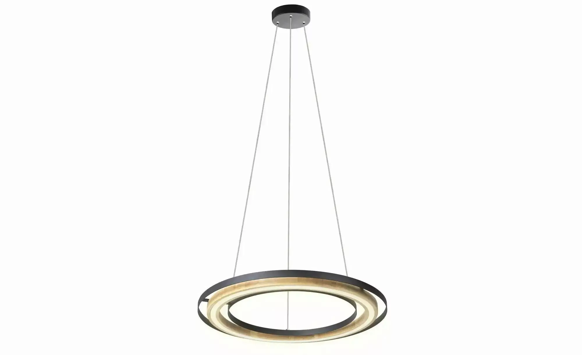 Globo Lighting Pendelleuchte   ¦ schwarz ¦ Maße (cm): B: 56 H: 150  Ø: 56 L günstig online kaufen