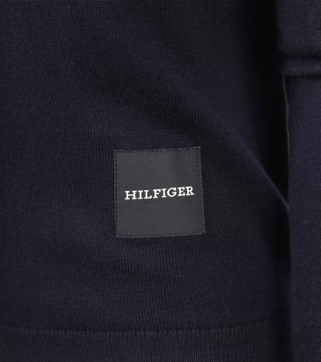 Tommy Hilfiger Strickjacke Monotype Navy - Größe M günstig online kaufen