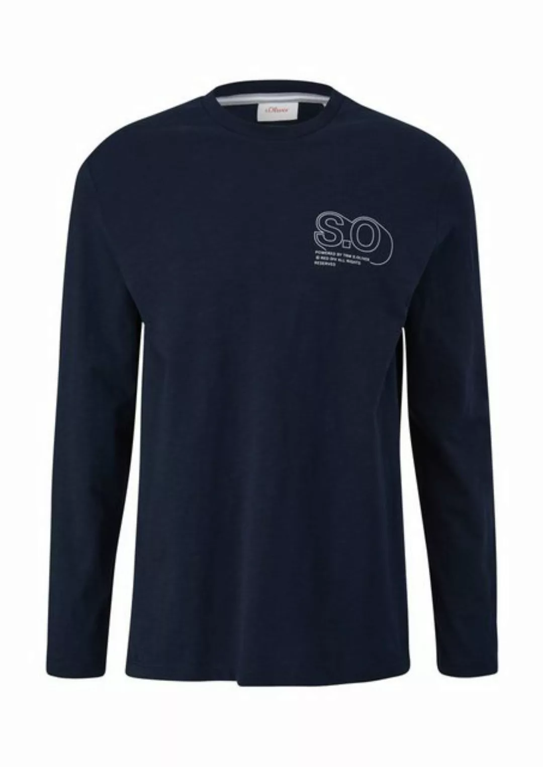 s.Oliver Langarmshirt Langarmshirt mit Logo-Print günstig online kaufen