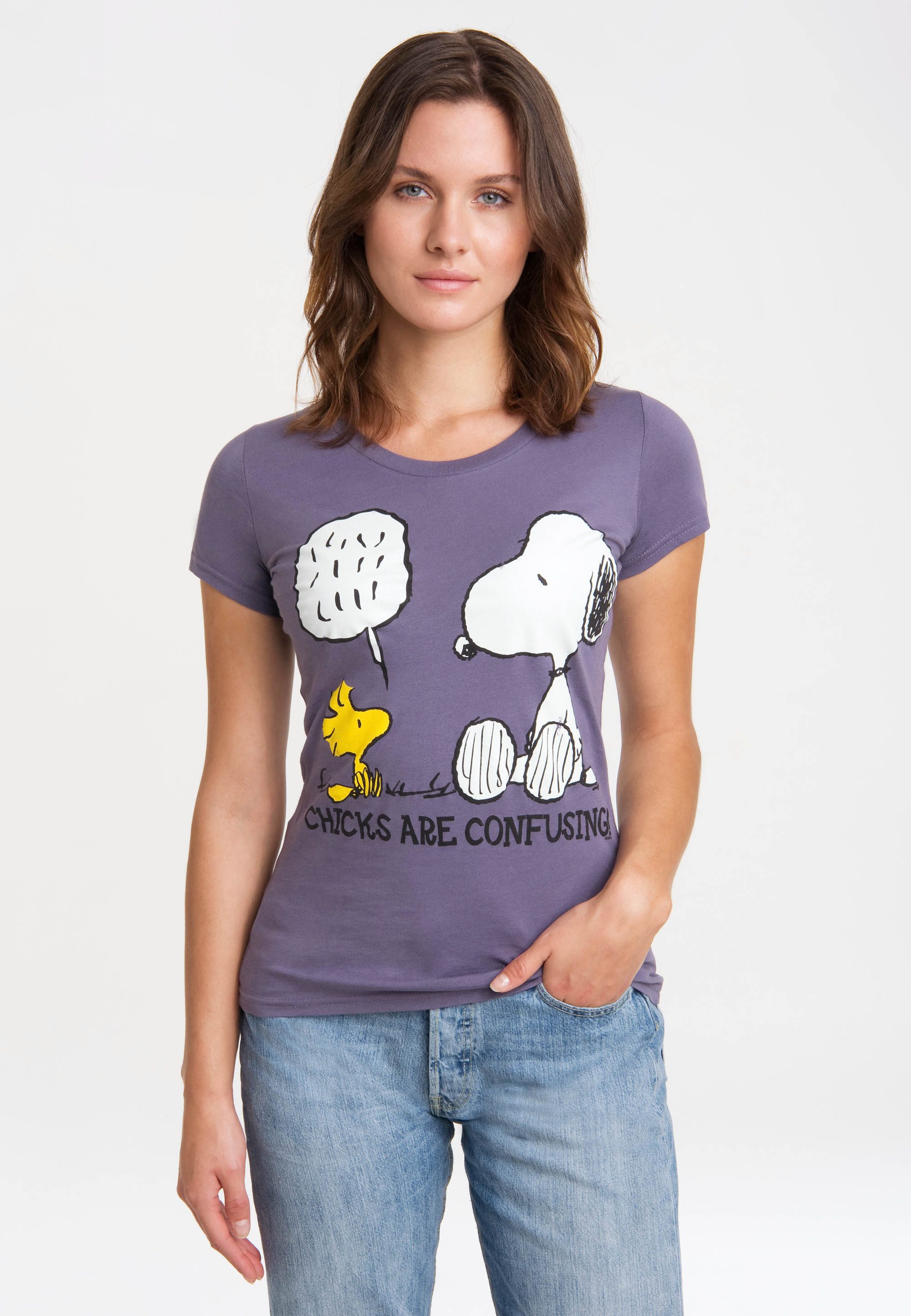LOGOSHIRT T-Shirt "Snoopy - Peanuts", mit niedlichem Frontprint günstig online kaufen
