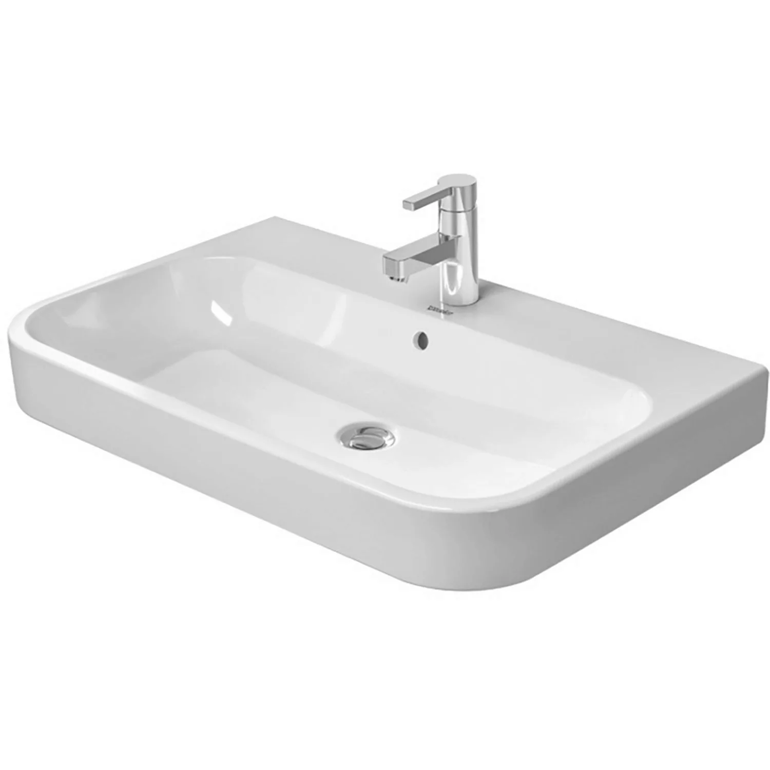 Duravit Möbelwaschbecken Happy D.2 80 cm Weiß WonderGliss Geschliffen 1 Hah günstig online kaufen