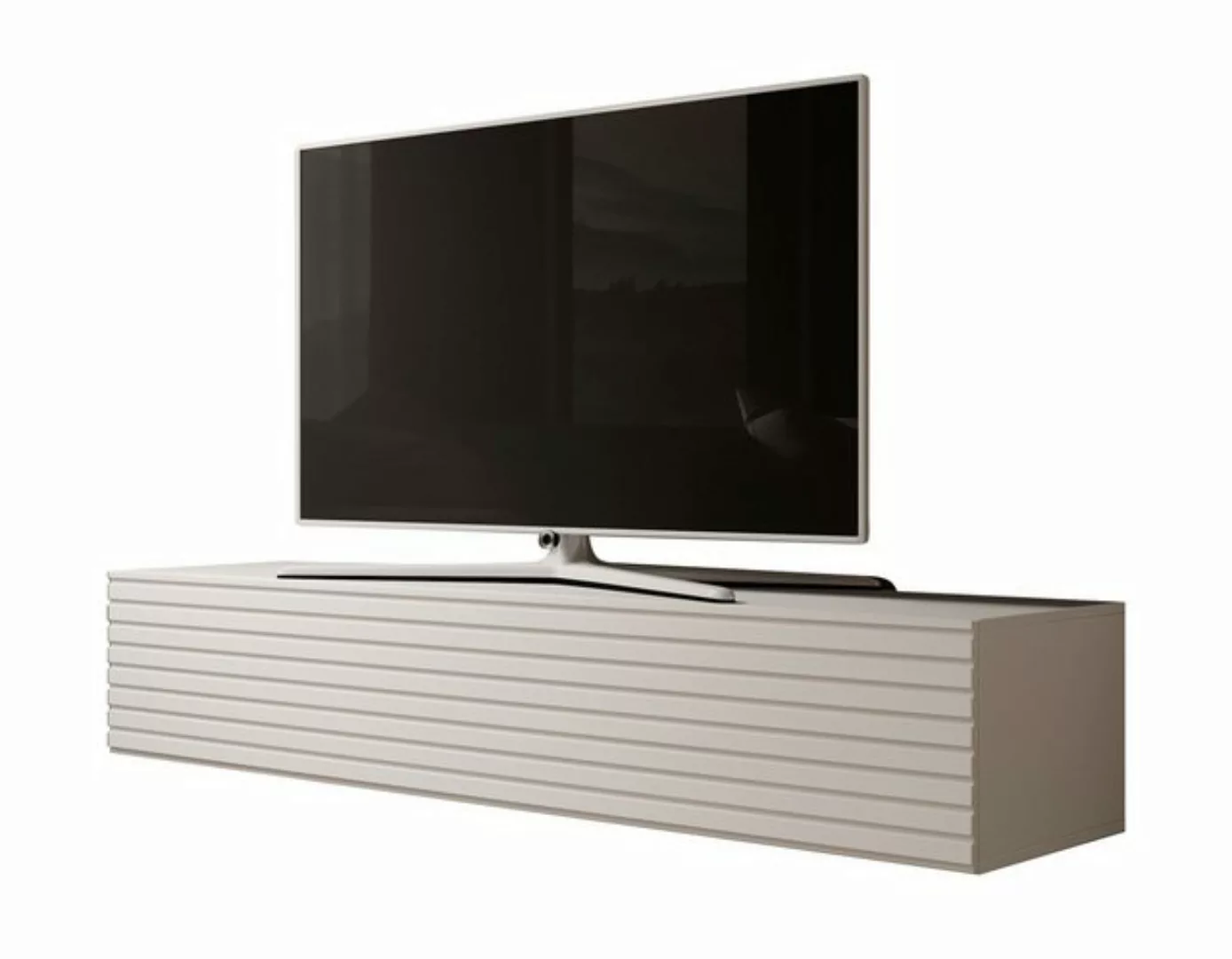 Furnix TV-Schrank Lowboard ZALVO 160 cm Fernsehschrank stehend/hängend Lame günstig online kaufen