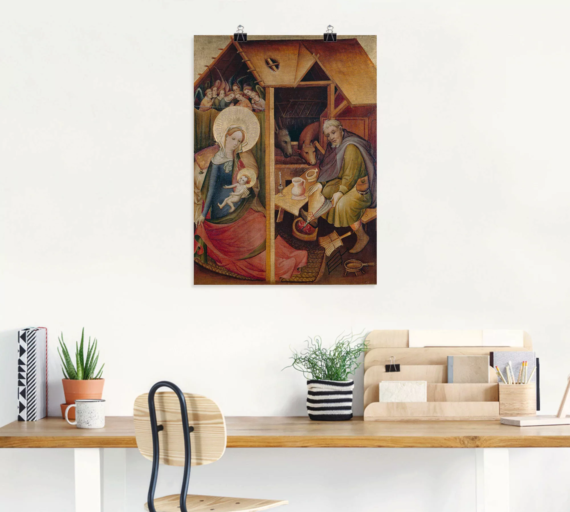 Artland Kunstdruck "Sogenannte Goldene Tafel. Geburt Christi", Religion, (1 günstig online kaufen