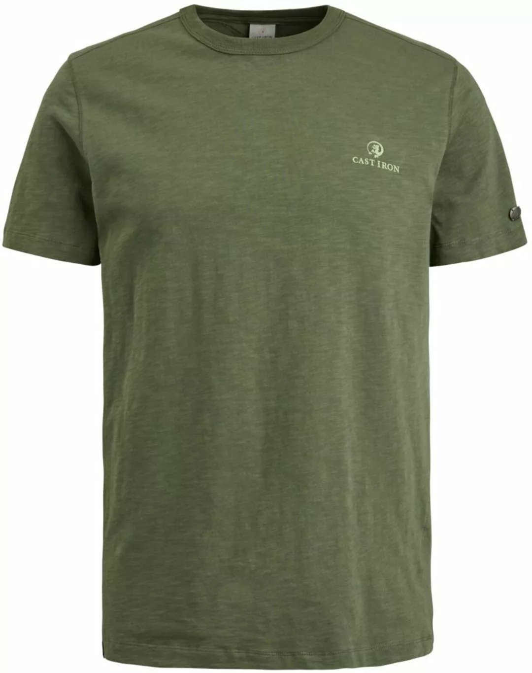 Cast Iron T Shirt Melange Grün - Größe XXL günstig online kaufen